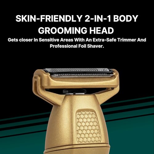 Conair Men All-in-One Trimmer for Men - Nose Hair, Beard, Mustache, Body Hair Trimmer - 19 Piece Men's Grooming Kit for Manscaping- Showerproof - Rechargeable