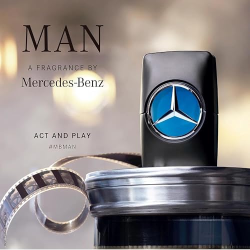 Mercedes Benz Man Eau de Toilette for Men - Woody & Fruity, Long Lasting 3.4 oz