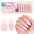 Beetles Almond Press on Nails - 210Pcs Ombre Medium Almond Nails Press on Nails 4-in-1 French Tip Press On Nails Press on 15 Sizes