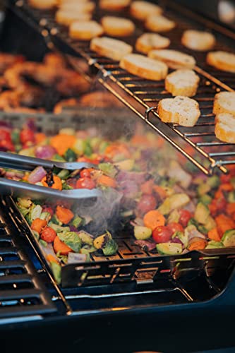 Weber Crafted Stainless Steel Roasting Basket for Gourmet Grill Cooking