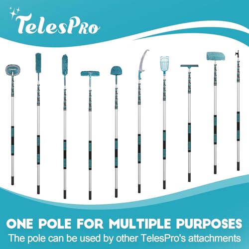 Lake Blue 24FT High Reach Cobweb Duster with 6-24Ft Telescopic Aluminum Pole