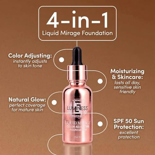 Light Variation Liquid Mirage Color-Adjusting Foundation Kit with SPF 50 Primer & Brush