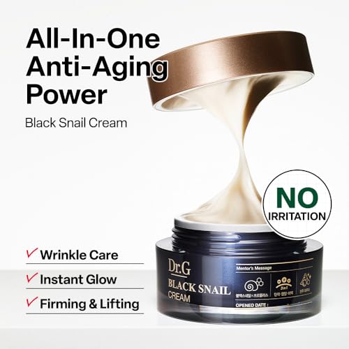 Dr.G Black Snail Face Cream - Deep Nourishing Moisturizer for All Skin Types