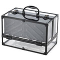 FRENESSA Portable Makeup Case with 6 Trays - Black Travel Organizer