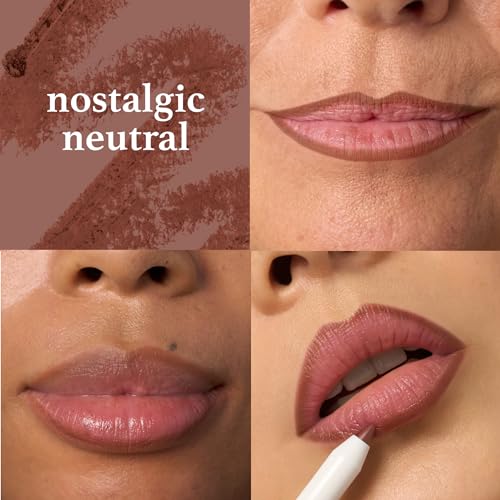 Julep The Perfect Pair 2pc Lip Set - Tinted Lip Balm Rosewood & Neutral Lip Liner with Retractable Tool