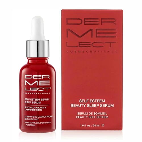 Dermelect Cosmeceuticals Self-Esteem Beauty Sleep Serum ? Exfoliating Nighttime Treatment with Glycolic Acid, Salicylic Acid & Vitamin C ? Enhances Skin Radiance & Smooths Texture ? 1 oz