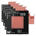 Maybelline Fit Me Blush Powder - Wine Shade, Pack of 4 - Lightweight & Blendable
