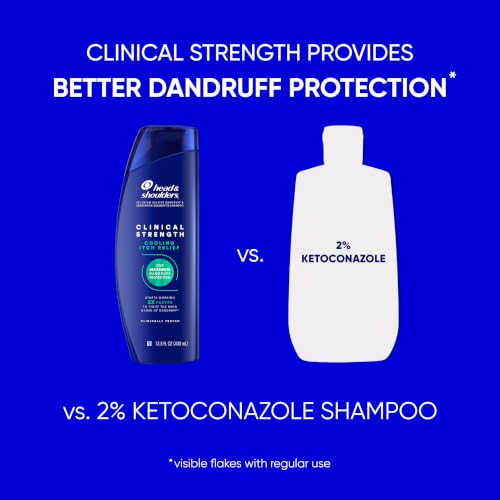 Head & Shoulders Clinical Strength Intensive Itch Relief Shampoo Twin Pack with Cooling Menthol, 13.5 fl oz x2