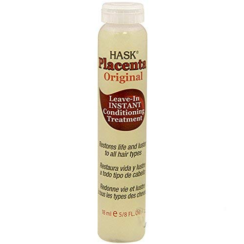 Hask Placenta Leave-In Hair Treatment Vials - Super Strength, 18 Pieces