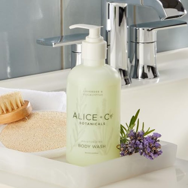 Alice + Co. Skin Care Bundle - Body Wash & Body Lotion - Lavender & Eucalyptus - 1 of Each