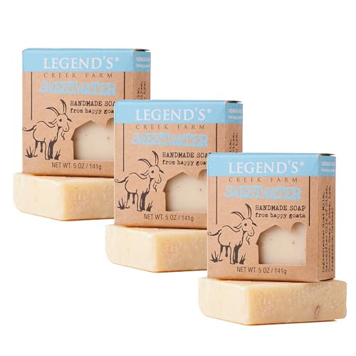 Legend's Creek Sweetwater Goat Milk Soap Bars – 5 oz x3 Pack