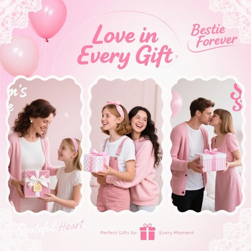 Spa Party Gift Set for Girls and Women - Set A, 90 Pieces Pink-Themed Skincare & Accessories