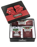 Proraso Shaving Kit Vintage Tin | Pre-Shave, Shaving Cream & After Balm for Thick Beards