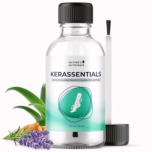 Nature’s NutriWave Kerassentials Oil 8-IN-1 Plant-Based Nail & Skin Care 0.5 Fl Oz - 15ml, 1 Month Supply
