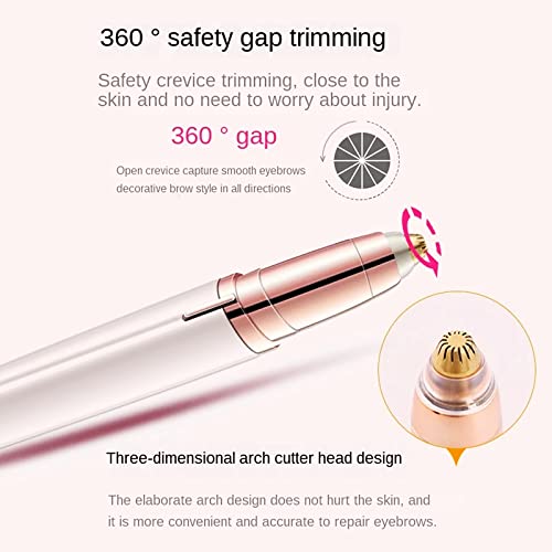 For Finishing Touch Flawless Brows Eyebrow Pencil Hair Remover Replacement Head,As Seen On TV,Upgraded 18K Gold With Cleaning Brush (18K-Gold-2pcs)