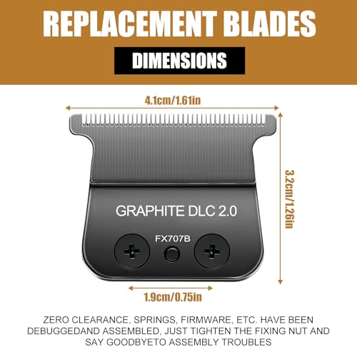 COSYONALL Replacement Blade for BaByliss Pro FX787 & FX726 Hair Trimmers Black