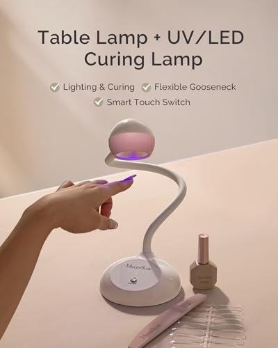 Rechargeable Nail Lamp with 360° Gooseneck - Professional Gel Curing Light