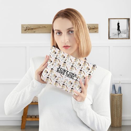 WZMPA Detective Cosmetic Bag Murder Show Fans Gift Just One More Thing Makeup Zipper Pouch Bag Crime Merchandise (Just One More Thing)