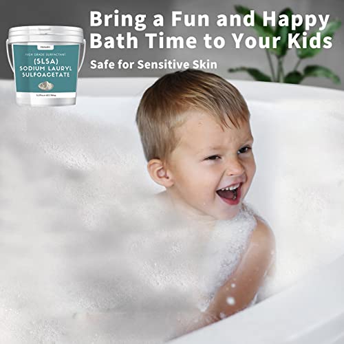 SLSA Bath Bomb Powder 83.2oz Organic Coconut & Palm Extracted Surfactant for Homemade Bath Products