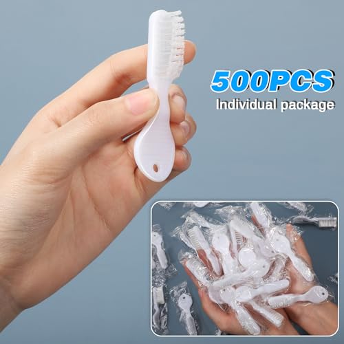 Mini Disposable Toothbrushes Bulk Pack - Soft Bristles for Travel & Camping
