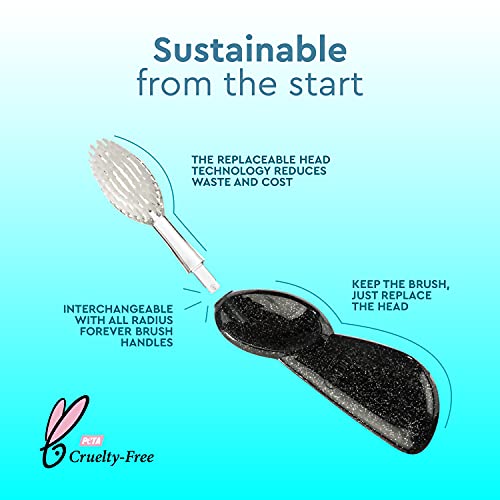 Earth-Friendly Replaceable Head Toothbrush for Right Hand - Coral/Purple/Soda Pack of 3