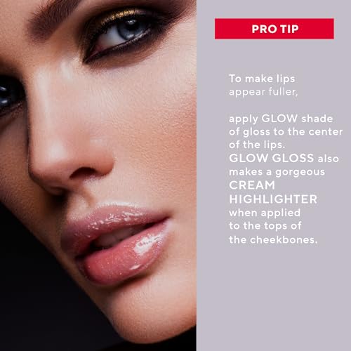 Glow Light-Up Lip Gloss with LED Applicator & Mirror - Hydrating & Shimmer Shine