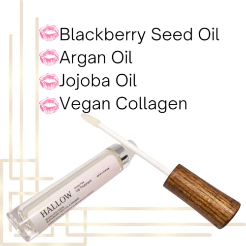 Lip Treatment, Crystal Clear Gentle Volumizing Gloss with Jojoba Oil, Avocado Oil, and Vegan Collagen, 0.13 oz (4g)