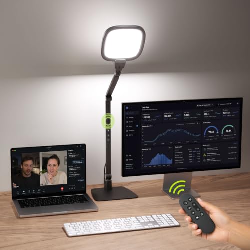 JACKYLED LED Desk Lamp for Home Office - Adjustable Bright Task & Conference Lighting