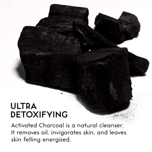 O NATURALS Detoxifying Charcoal Bar Soap & Psoriasis Dead Sea Mud and Clay Soap Bundle. Natural Bar Soap Face Body Cleanser Helps Acne Eczema Exfoliate Dead Skin. Two 3 Packs, 4oz Each Bar of Soap.