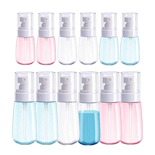 AMORIX 100ml Fine Mist Spray Bottle 6PCS Empty Spray Bottles and 6PCS 60ml Travel Spray Bottle Bundle