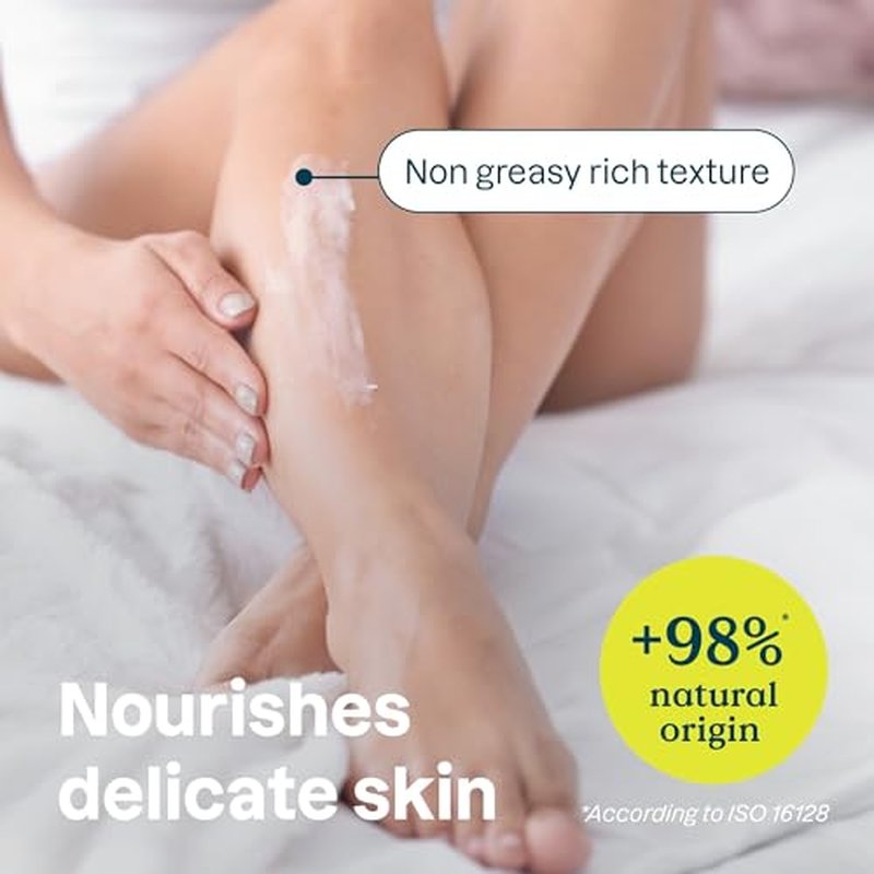 ATTITUDE Body Cream for Sensitive Skin with Oat, EWG Verified, Dermatologically Tested, Vegan, Vanilla Cream Scent, 8 Fl Oz