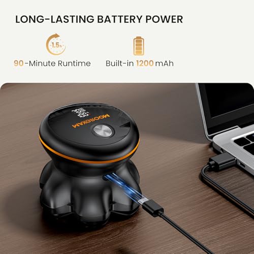 MAXGROOM¢ç Head Shaver for Bald Men, Waterproof Electric Razor with 7D Floating Heads, Close Smooth Shave, Magnetic Detachable Blades, Long Battery Life, Dual-Speed Power, Wet/Dry Shave, Gifts for Men