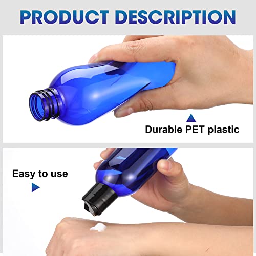 48 Pack 8oz Plastic Travel Bottles with Disc Caps - Refillable Shampoo, Lotion & Body Soap Containers