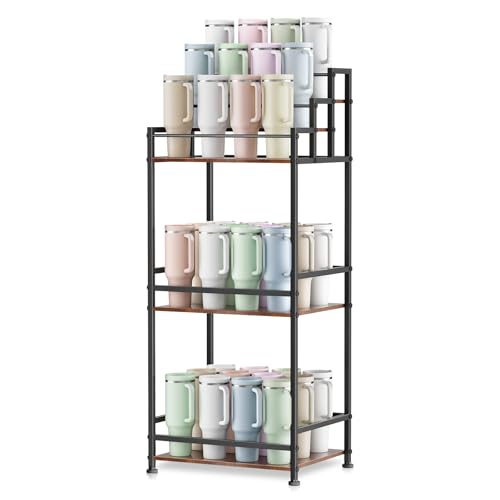 36-Cup Water Bottle Organizer Stand - 5-Tier Tumbler Display Rack for Kitchen & Home Bar