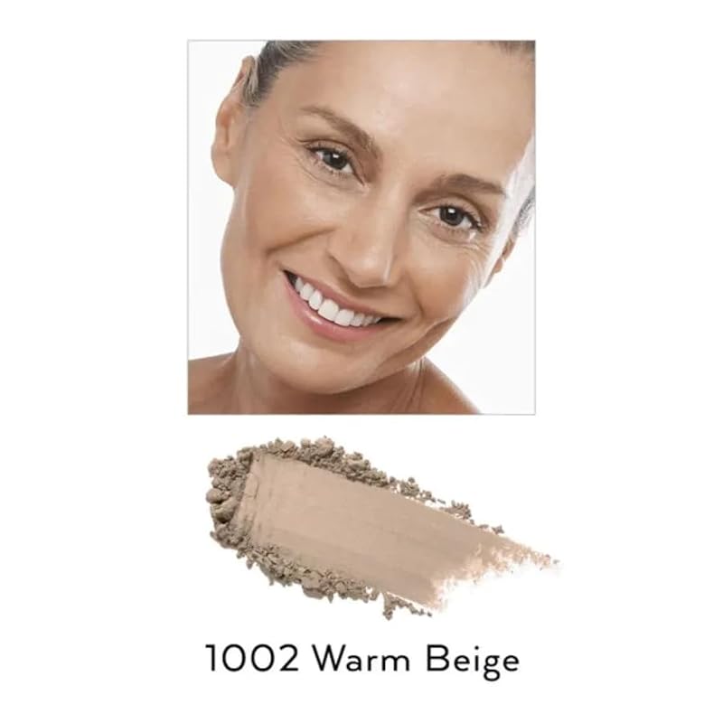 Emani Flawless Matte Powder Foundation Warm Beige - Mineral Compact for Sensitive Skin & Oil Control
