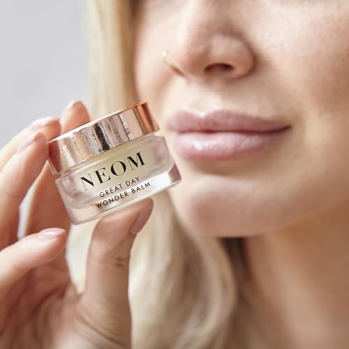 Neom Great Day Wonder Balm 12g | Natural Lip & Skin Moisturizer with Mint & Mandarin