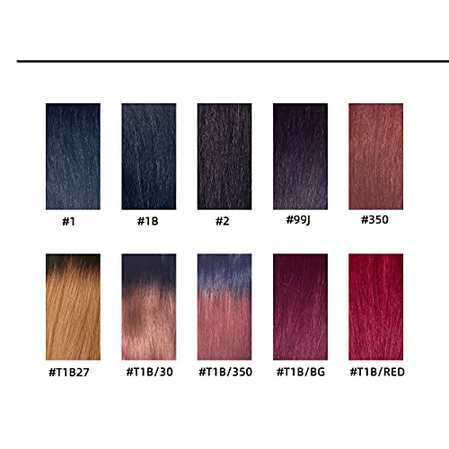 Remy Virgin Human Hair Weave 14 Inch Pack of 2 - Tangle & Shed Free Blue
