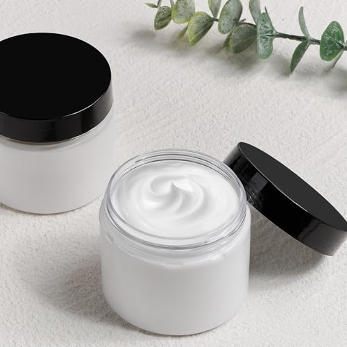 TUZAZO 6oz Clear Plastic Jars with Lids - 12 Pack Cosmetic & Storage Containers