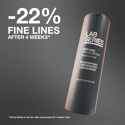 Lab Series Men’s Max LS Serum Refill - Anti-Aging Face Serum for Fine Lines, 0.91oz