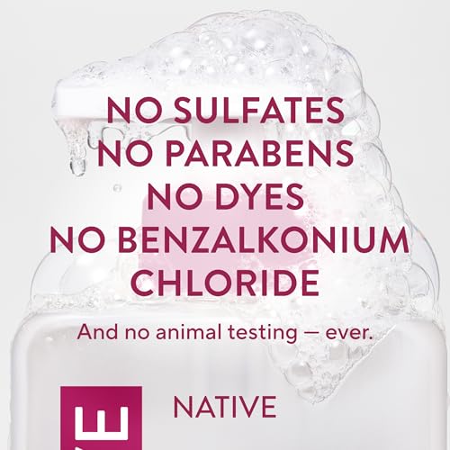 Native Liquid Hand Soap Pack of 6 - Cherry & Vanilla Macaron Scent, Non-Drying, Plant-Based, 13 Fl Oz