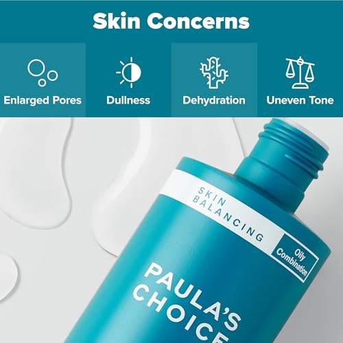 Paula's Choice SKIN BALANCING Pore-Reducing Face Toner with Niacinamide, for Oily Skin & Combination, Minimizes Large Pores, Controls Oil & Shine, Hydrates & Replenishes, Fragrance-Free