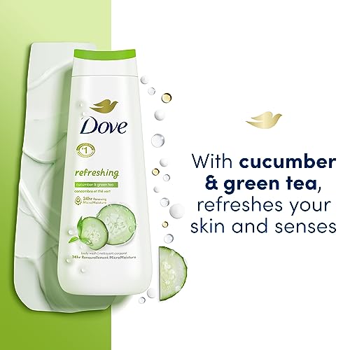 Dove Body Wash Collection with MicroMoisture and Beauty Bar with Moisturizing Cream for Sensitive Skin, 4 Count 20 oz and 3.75 Ounce (Pack of 8)