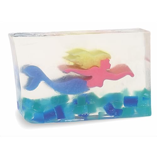 Primal Elements Glycerin Bar Soap | Helps All Skin Types, Sensitive, Oily & Dry Skin | NO PARABENS, VEGAN, GLUTEN FREE, 100% VEGETABLE BASE - (Mermaid)