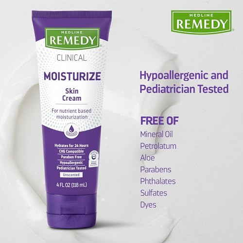 Moisturizing Skin Cream for Dry & Sensitive Skin - Unscented, 4 fl oz, 12 Pack