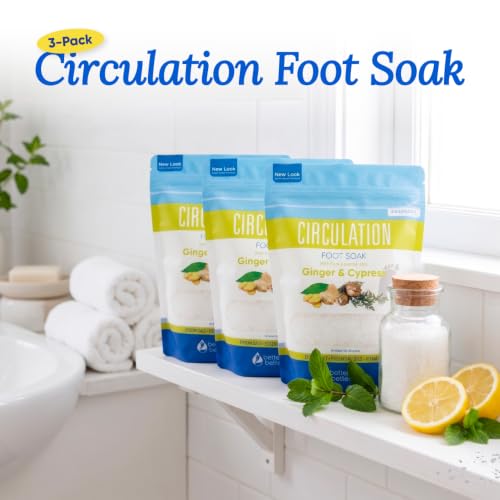 Foot Soak Bundle 3 Pack with Epsom Salts & Bamboo Scoop – 32 Ounce Each