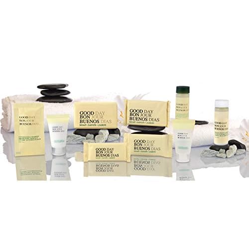 Soap Travel Size Bulk- Hand and Facial Soap - GOOD DAY - 0.5 OZ- 100 White Bars Per Case- Moisturizing - Individually Wrapped for Hotels, Rentals, Charity Donations, spa - Value Pack