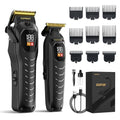 Cordless Hair Clippers for Men Black - Professional Haircut Kit with LED Display