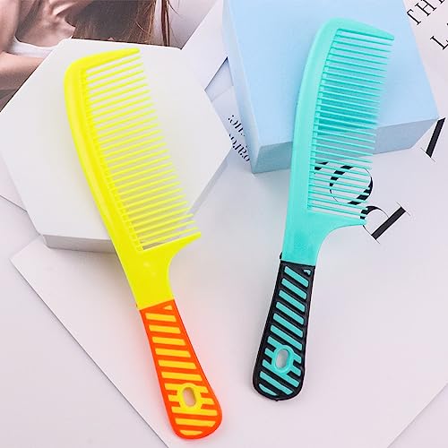 Disposable Hair Combs Bulk Pack 8.1 Inch Individually Wrapped 50 Count - Colorful Styling Tools
