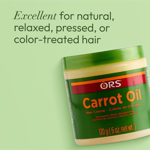 ORS Carrot Oil Hair Cream for Weak & Damage Hair 6 Ounces