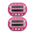 2x Classic Omnishaver - Pink - The Fastest Way to Shave Head, Legs, Arms, Body|An Alternative to Disposable Shaving Razors Self Cleans & Strops During Use with Durable Blade|Bald Head Shaver for Women